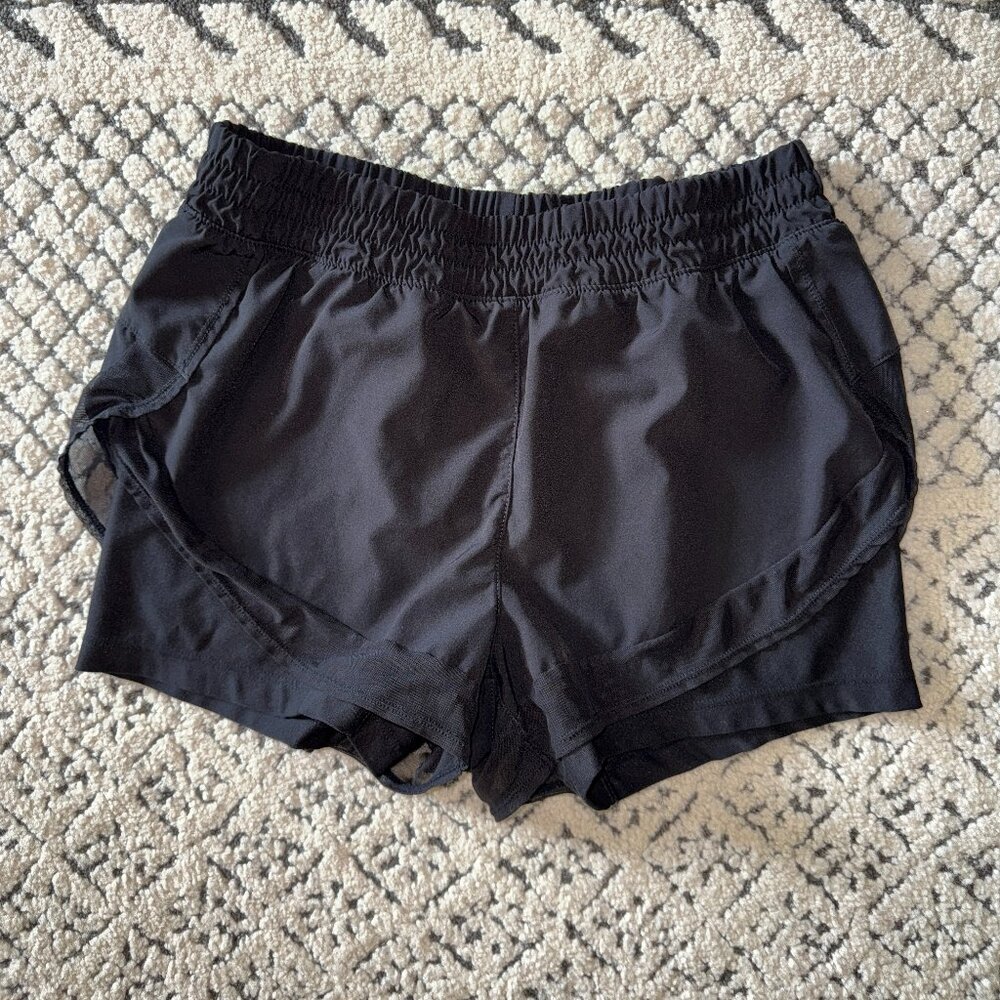 MPG two-in-one athletic running shorts Small Black